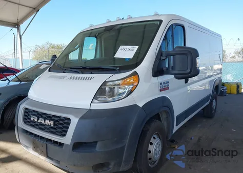 2021 Ram Promaster 1500 Low Roof 136 Wb from USA, damaged, VIN 3C6LRVAGXME560026